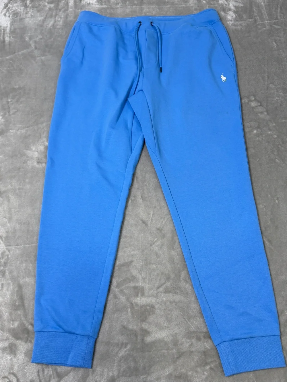 Polo Ralph Lauren Light Blue Double Knit Jogger Pants Men’s Large NWT $125